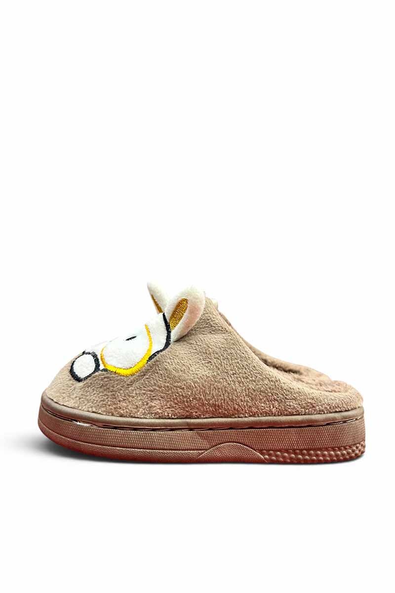 PANTUFLA PELUDITA Marron