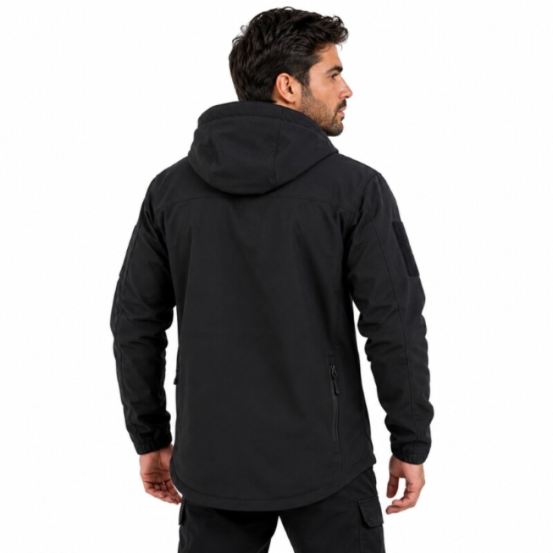 Campera Táctica en Neopreno Negro