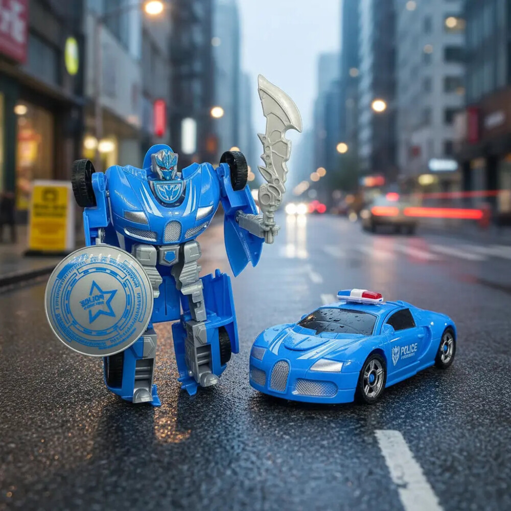 Auto transformer policia Azul