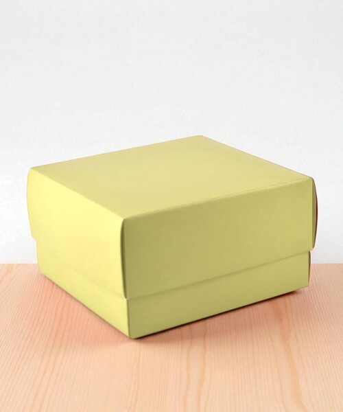 Caja 06 - 15x16x9 cm. AMARILLO PASTEL
