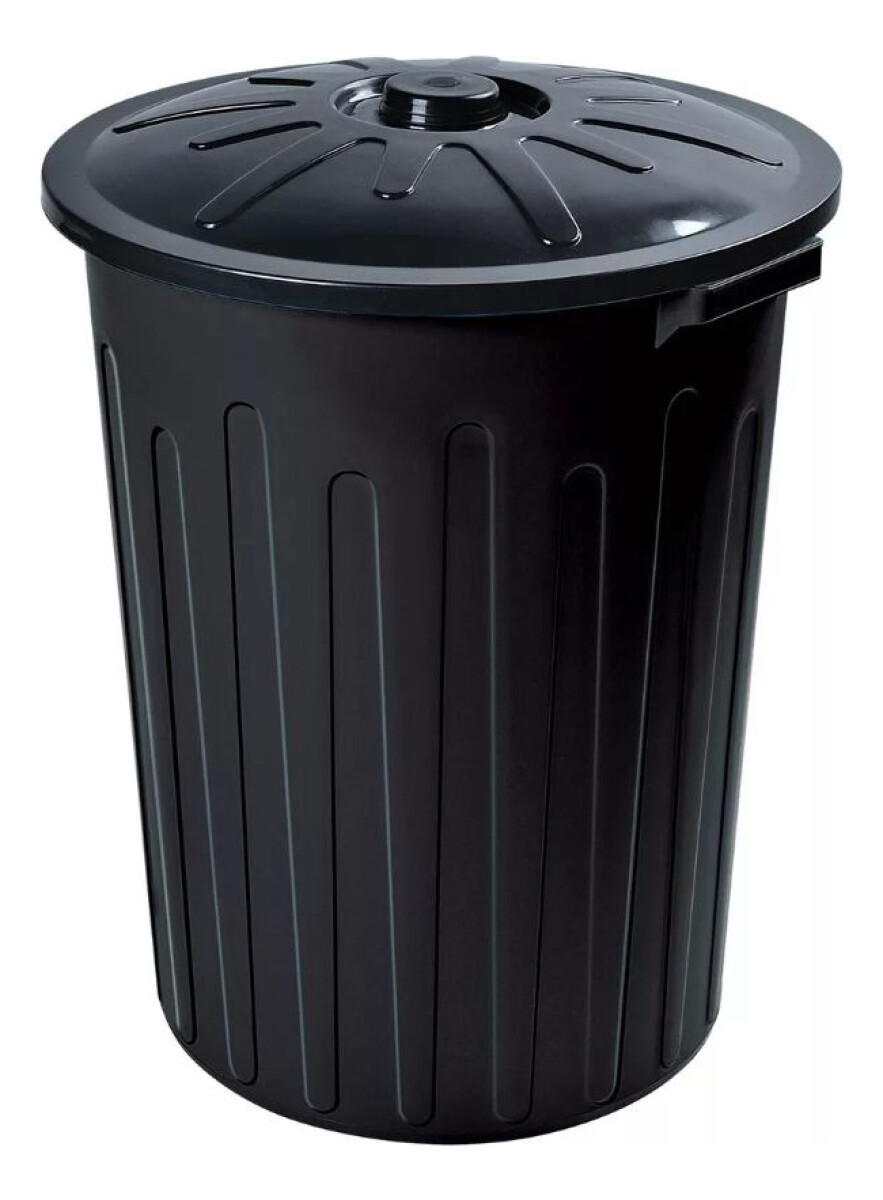 Cesto Recipiente 65l Tacho Para Residuos Basura Negro - Negro 