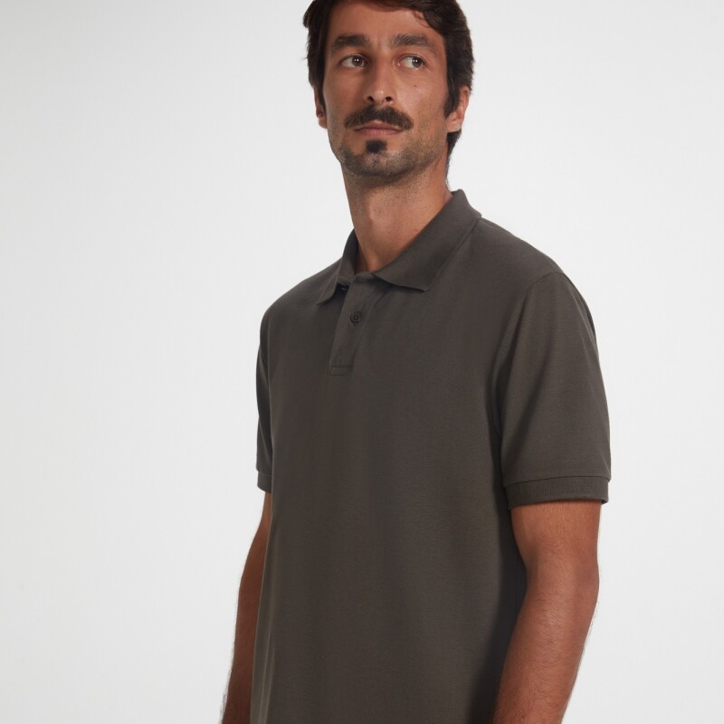 CAMISA POLO MM MASC CINZA ESCURO