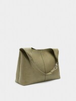 Bolso Liso Estilo Hobo caqui