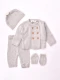 CONJUNTO RECIEN NACIDO GRIS