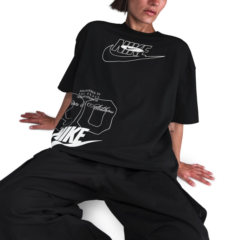 Camiseta Nike Sportswear de Mujer Negro