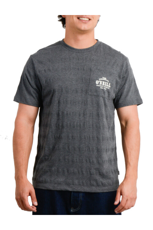Remera O'Neill Heritage Pocket Series Gris Oscuro
