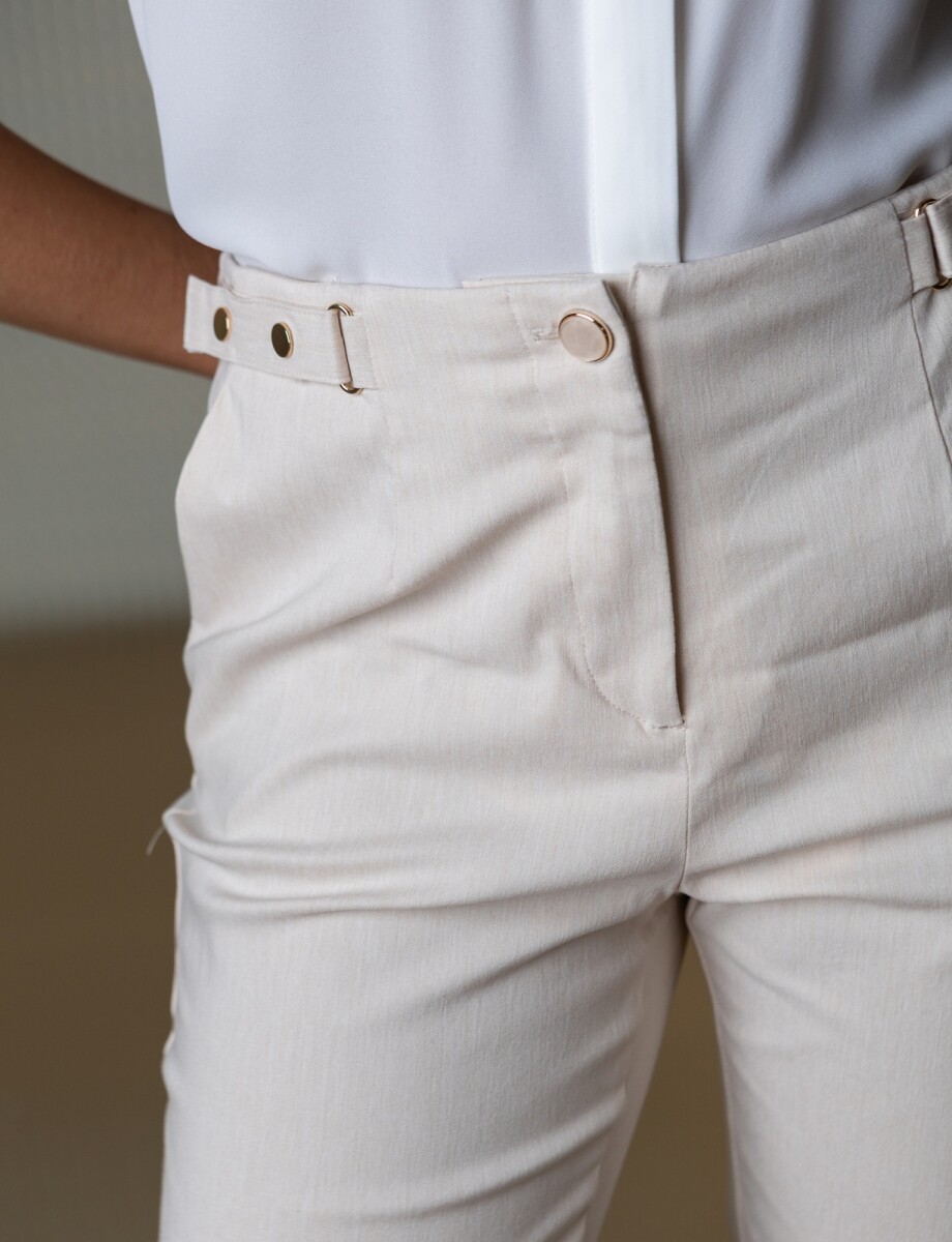 Capri Apliques Metalicos - Beige 