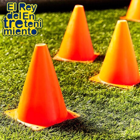 Set x3 Cono Rígido 17cm C/ Base Entrenamiento Fútbol Hockey Cmb001079
