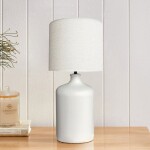LAMPARA PORCELANA D26x58CM BLANCO LISO LAMPARA PORCELANA D26x58CM BLANCO LISO