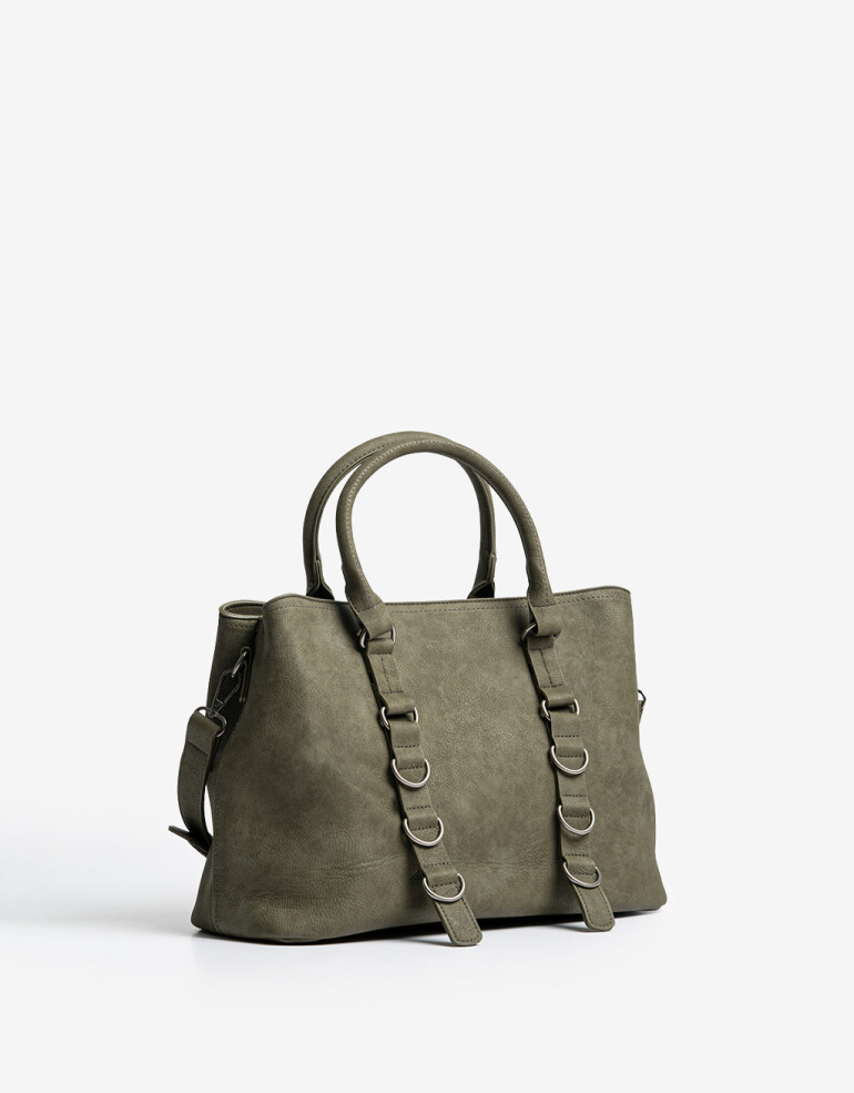 City Cartera City Oliva Arandelas - Verde Oliva