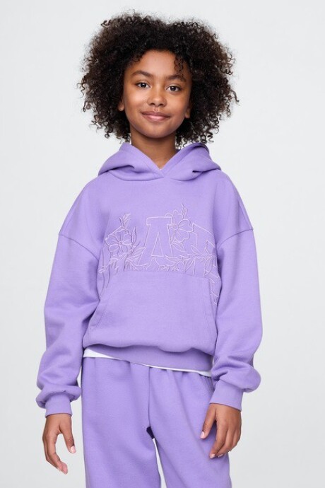 Buzo Canguro Logo Gap Niña Wisteria Blossom A.S.