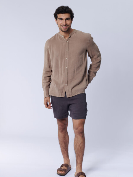 Short muselina Gris Oscuro