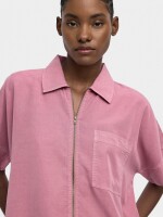 Camisa Con Cremallera 100% Lyocell rosa