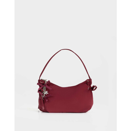 Bandolera Con Lazos Rojo Burdeaux