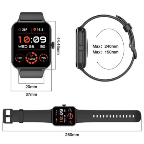 Reloj Inteligente Smartwatch Deportivo Blackview R50 negro