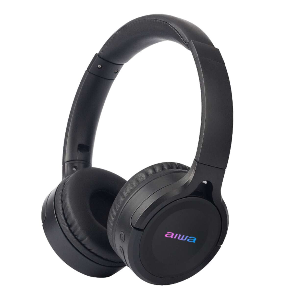 Auriculares Inalámbricos AIWA Bluetooth 5.3 On Ear Plegables Con Micrófono - Negro AWK17B 