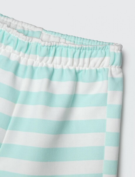 SHORT INFANTIL DE RAYAS VERDE