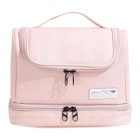 Neceser Organizador Portable de Viaje p/Maquillaje Cosmética Rosa
