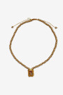 Collar de madera Oro