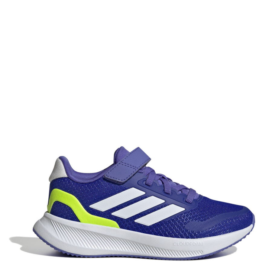 Championes Infantiles Adidas Run Falcon 5 JRS Azul - Blanco - Fluor