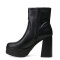 Botas de Mujer Miss Carol PLACID con simil cuero elastizado Negro