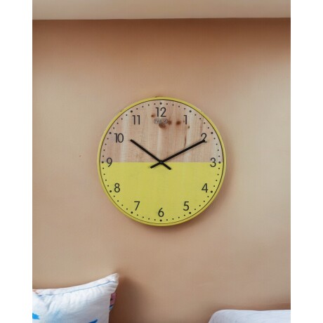 Reloj Analógico de Pared Símil Madera Colorido Selecta 42cm Reloj Analógico de Pared Símil Madera Colorido Selecta 42cm