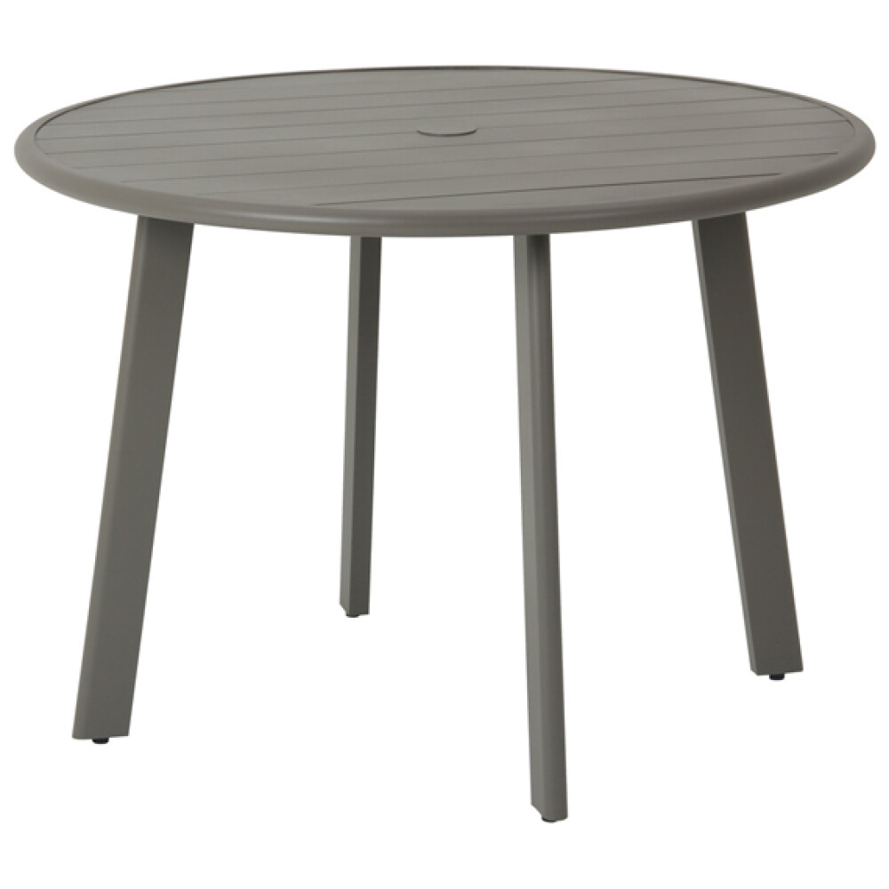 MESA JARDIN DE DISEÑO EN ALUMINIO 1.20 mts TAUPE