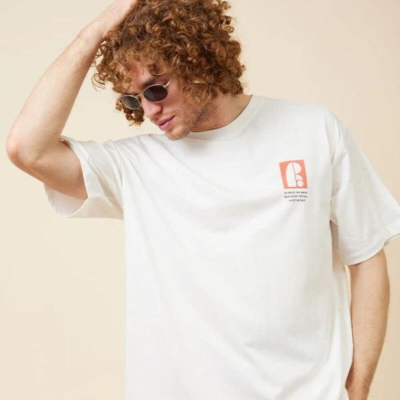 Remera Hombre M/C Alg.C/Estam.E/Espal. Rusty Blanco