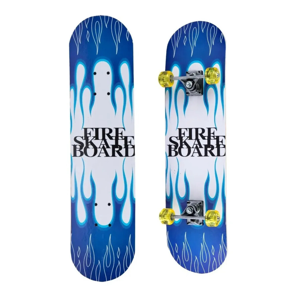 Set de patineta madera de 80cms + Set de protección + casco desde 8 años Set de patineta madera de 80cms + Set de protección + casco desde 8 años