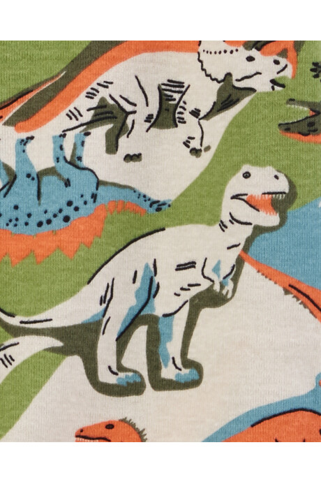 Pijama una pieza de algodón, diseño dinos Sin color