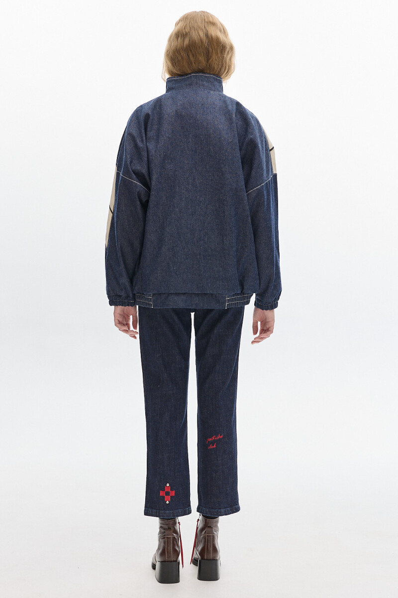 Campera Olímpica Denim Raw Blue
