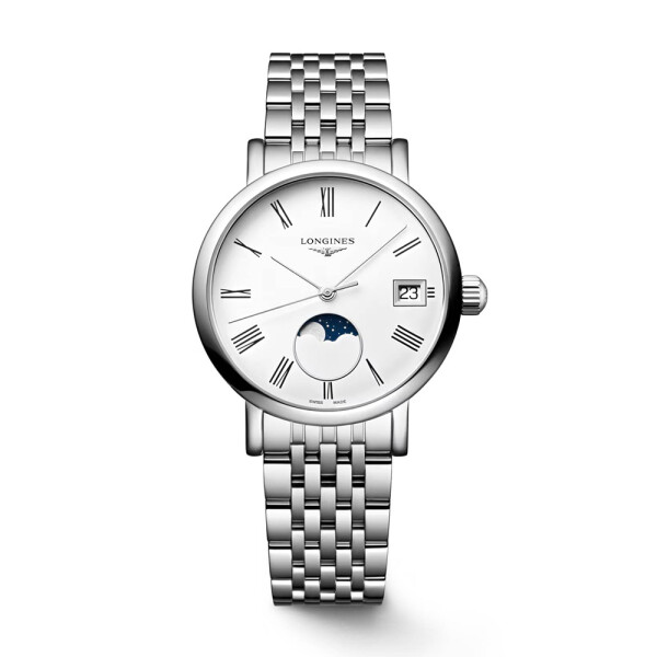 Reloj LONGINES Elegant Collection Moonphase de acero Reloj LONGINES Elegant Collection Moonphase de acero