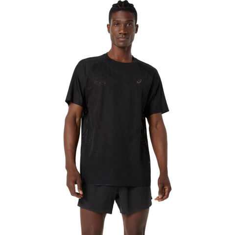 Polos Running Metarun Ss Top Hombre Performance Black