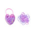 Colitas para el cabello de goma de colores carterita corazón Colitas Para El Cabello De Goma De Colores Carterita Corazón