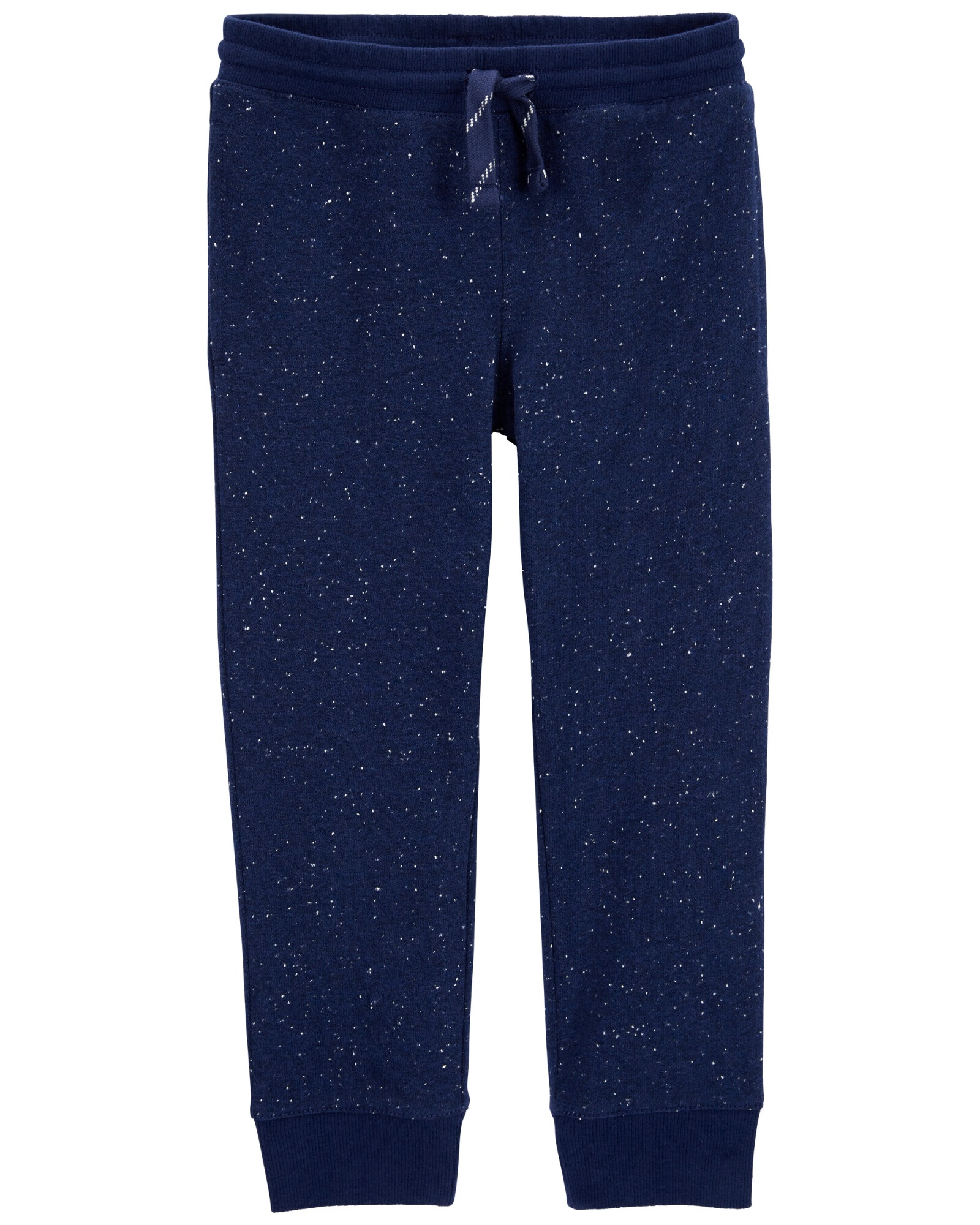 Pantalón de algodón con felpa jaspeado 0
