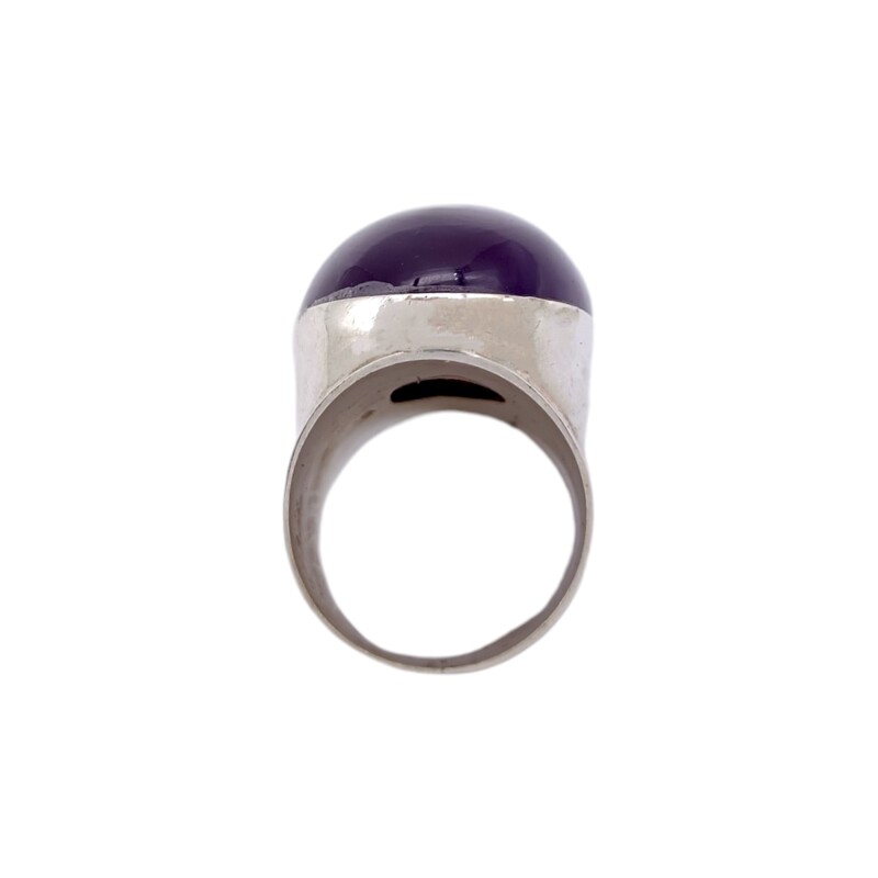 Anillo Oval-Plata 925-Piedra amatista imperial-AN3280 conpiedra