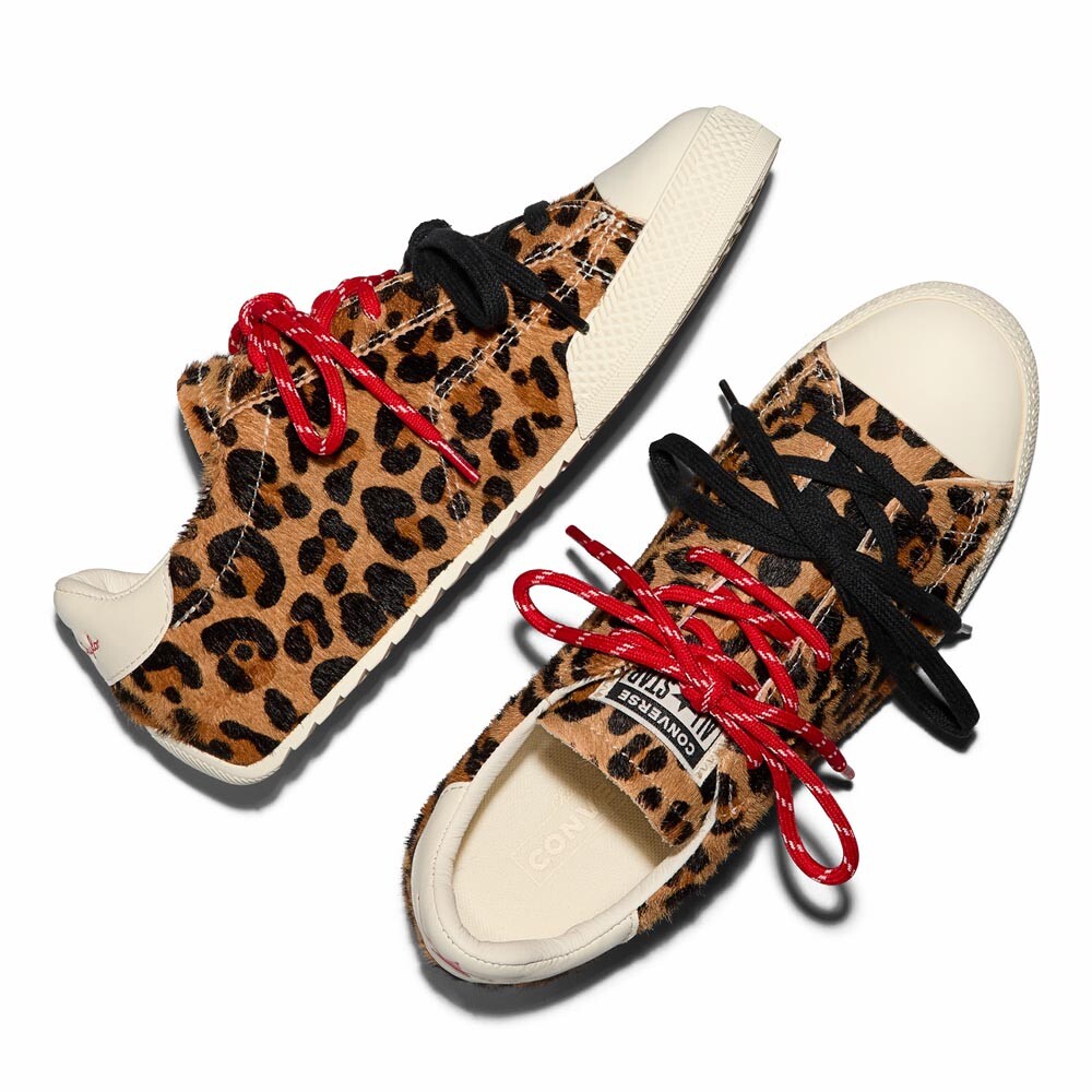 Zapatillas Chuck Taylor Lo Leopard Pony Hair Unisex Brown