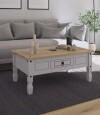 Mesa de centro Linea Mexicana 95x50cm Blanco