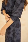 VESTIDO VALENTINA MAXI BLUR DENIM FLOWERS VESTIDO VALENTINA MAXI BLUR DENIM FLOWERS