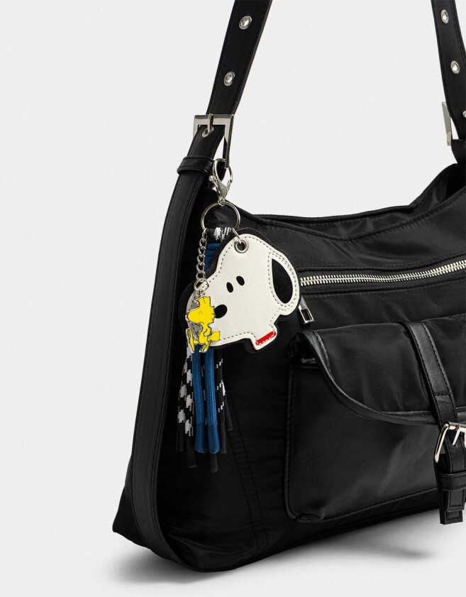 Bolsos Bolso Estampado Snoopy - Negro