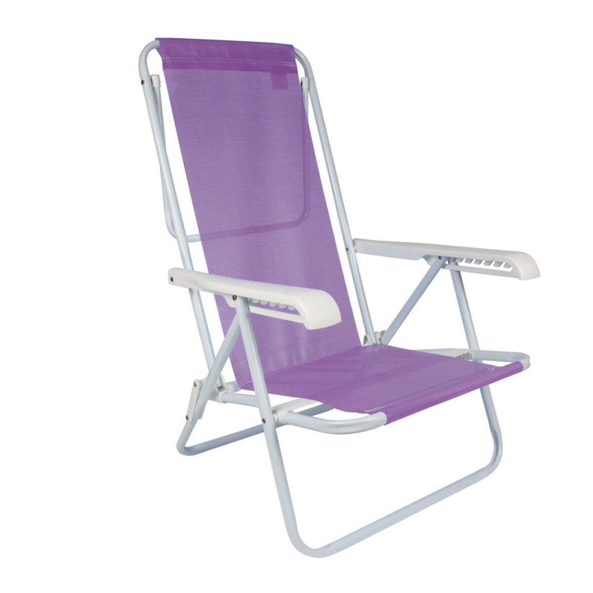 SILLA RECL 8 POS ACERO SANNET LILA 