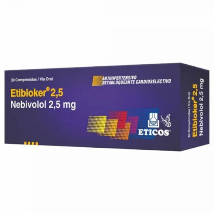 ETIBLOKER 2,5 MG CJ X 30 COMP. REC. única