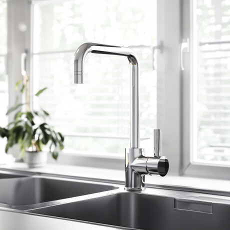 GRIFERIA DE COCINA PICO ALTO AQUALIA MONOCOMANDO C/SPRAY DOS FUNCIONES CROMO CROMO