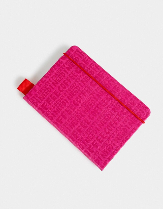 Anotadores Cuadernos y Memos PU Cuaderno A6 Vynil Club - Fucsia Claro