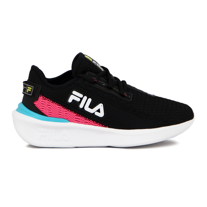 Fila Champion Mujer Start Black/fluor Pink/soft Lime Negro-rosado