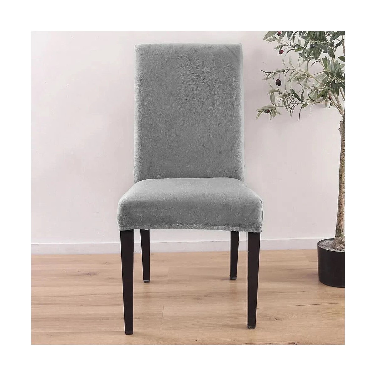 FUNDA PROTECTORA DE SILLAS PARA ALTO DE 45-60CM SILLAS COLOR GRIS - GRIS 