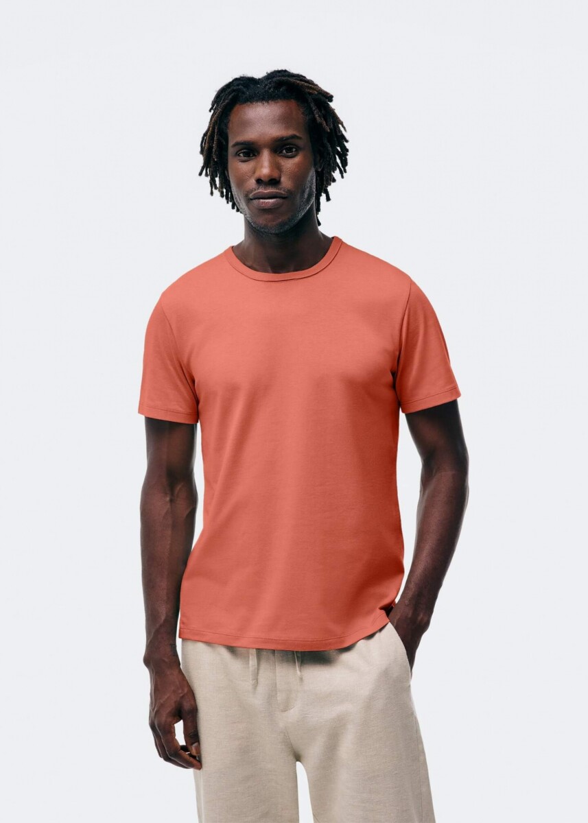 CAMISETA MANGA CORTA SLIM - NARANJA 
