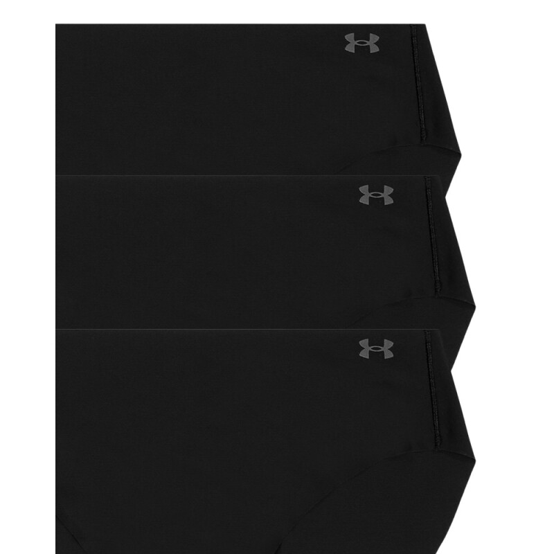 UA PURE STRETCH NO SHOW BIKINI-SOLID (3 PACK)-PNK BLK-001