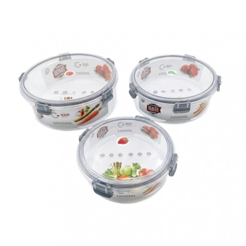 SET DE TUPPER RED 3PZAS Unica