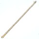 Pulsera en oro 18k de 2 colores y brillantes Pulsera en oro 18k de 2 colores y brillantes